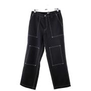 Pre-owned Wool bottoms Burberry Vintage , Black , Heren