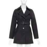 Pre-owned Wool outerwear Burberry Vintage , Black , Dames