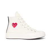 Witte Heart Sneakers Chuck 70 Comme des Garçons Play , White , Dames