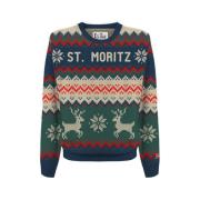 Kersttruien Wol Kasjmiermix MC2 Saint Barth , Multicolor , Heren