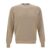 Heren Wol Kasjmier Trui Beige Filippo De Laurentiis , Beige , Heren