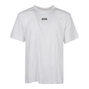 Biologisch katoenen T-shirt met logo Gcds , White , Heren