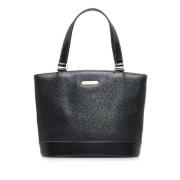 Pre-owned Leather handbags Burberry Vintage , Black , Dames