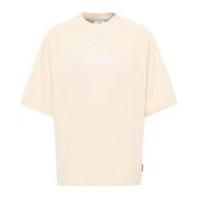 Premium 3D Logo Oversize T-Shirt Carlo Colucci , Beige , Heren