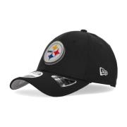 Gebogen Visor Hat NFL Draft Steelers New Era , Black , Unisex