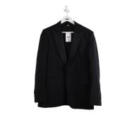 Pre-owned Wool outerwear Burberry Vintage , Black , Heren