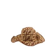 Pre-owned Cotton hats Fendi Vintage , Brown , Unisex