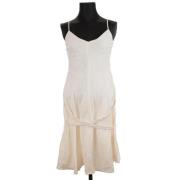 Pre-owned Linen dresses Burberry Vintage , White , Dames