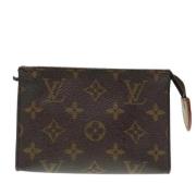 Pre-owned Canvas clutches Louis Vuitton Vintage , Brown , Dames