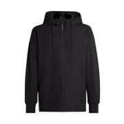 Zwarte rits hoodie met bril C.p. Company , Black , Heren