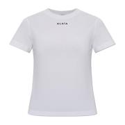 T-shirt met logo Alaïa , White , Dames