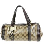 Pre-owned Canvas shoulder-bags Gucci Vintage , Beige , Dames