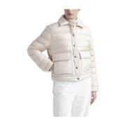 Ganzendons overhemdjasje met knopen Peserico , Beige , Dames