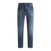 Navy Denim Jack Boss , Blue , Heren