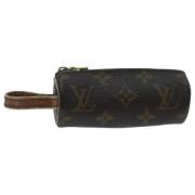 Pre-owned Canvas pouches Louis Vuitton Vintage , Brown , Dames