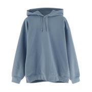 Katoenen Logo Hoode Hoodie Y-3 , Blue , Dames