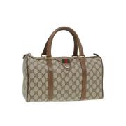 Pre-owned Leather gucci-bags Gucci Vintage , Beige , Dames