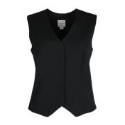 Flanel Blazer in Melange Stijl Calvin Klein , Black , Dames