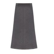 Fluit Wol Rok Brunello Cucinelli , Gray , Dames