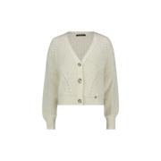 Stijlvolle Gebreide Cardigan Sweater Gaudi , Beige , Dames