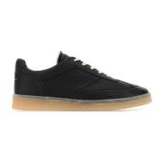 Klassieke zwarte leren sneakers MM6 Maison Margiela , Black , Heren