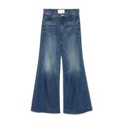 Blauwe Twister Jeans Indigo Ontwerp Mother , Blue , Dames