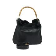 Pre-owned Leather gucci-bags Gucci Vintage , Black , Dames