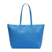 Tote Bags Lacoste , Blue , Dames