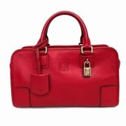 Pre-owned Leather handbags Loewe Pre-owned , Red , Dames