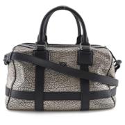 Pre-owned Leather handbags Loewe Pre-owned , Gray , Dames