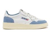 Witte Leren Sneakers Vintage Stijl Autry , Blue , Dames