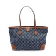 Pre-owned Canvas gucci-bags Gucci Vintage , Blue , Dames