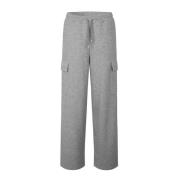 Grijze comfy cargo broek Casia mbyM , Gray , Dames