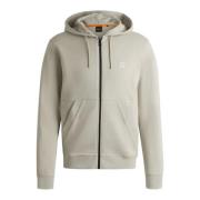 Beige Hoodie Jas Zetalky Stijl Hugo Boss , Beige , Heren