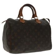 Pre-owned Canvas handbags Louis Vuitton Vintage , Brown , Dames