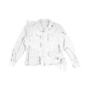 Witte Katoenen Combinatieshirt met Zakken Mihara Yasuhiro , White , He...