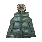 Gewatteerde Puffer Vest voor Mannen Save The Duck , Green , Heren