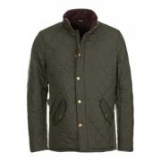 Gewatteerde leren jas Barbour , Green , Heren