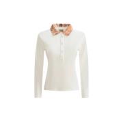 Lange Mouw Polo Shirt Alviero Martini 1a Classe , White , Dames