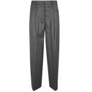 Wijde Grijze Wollen Broek Mauro Grifoni , Gray , Dames