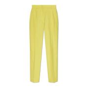 Wollen broek met vouw PS By Paul Smith , Yellow , Dames