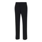 Zwarte Crepe Broek, Slim Fit, Italië Fabiana Filippi , Black , Dames