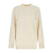 Ivoor Katoenmix Sweater Maison Margiela , Beige , Dames