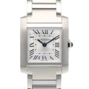 Pre-owned Stainless Steel watches Cartier Vintage , Gray , Dames