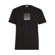 Korte Mouw T-shirt Calvin Klein , Black , Heren