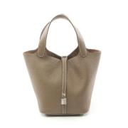 Pre-owned Leather handbags Hermès Vintage , Brown , Dames