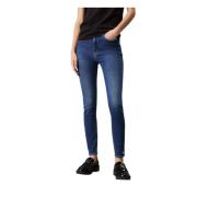 Slim Fit Denim Broek Calvin Klein Jeans , Blue , Dames