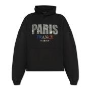 Sweatshirt met logo Balenciaga , Black , Dames