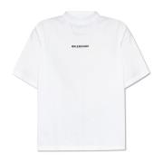 Logo T-Shirt Balenciaga , White , Dames