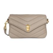 Matelassé Flap Cross Body Tas Lancaster , Gray , Dames